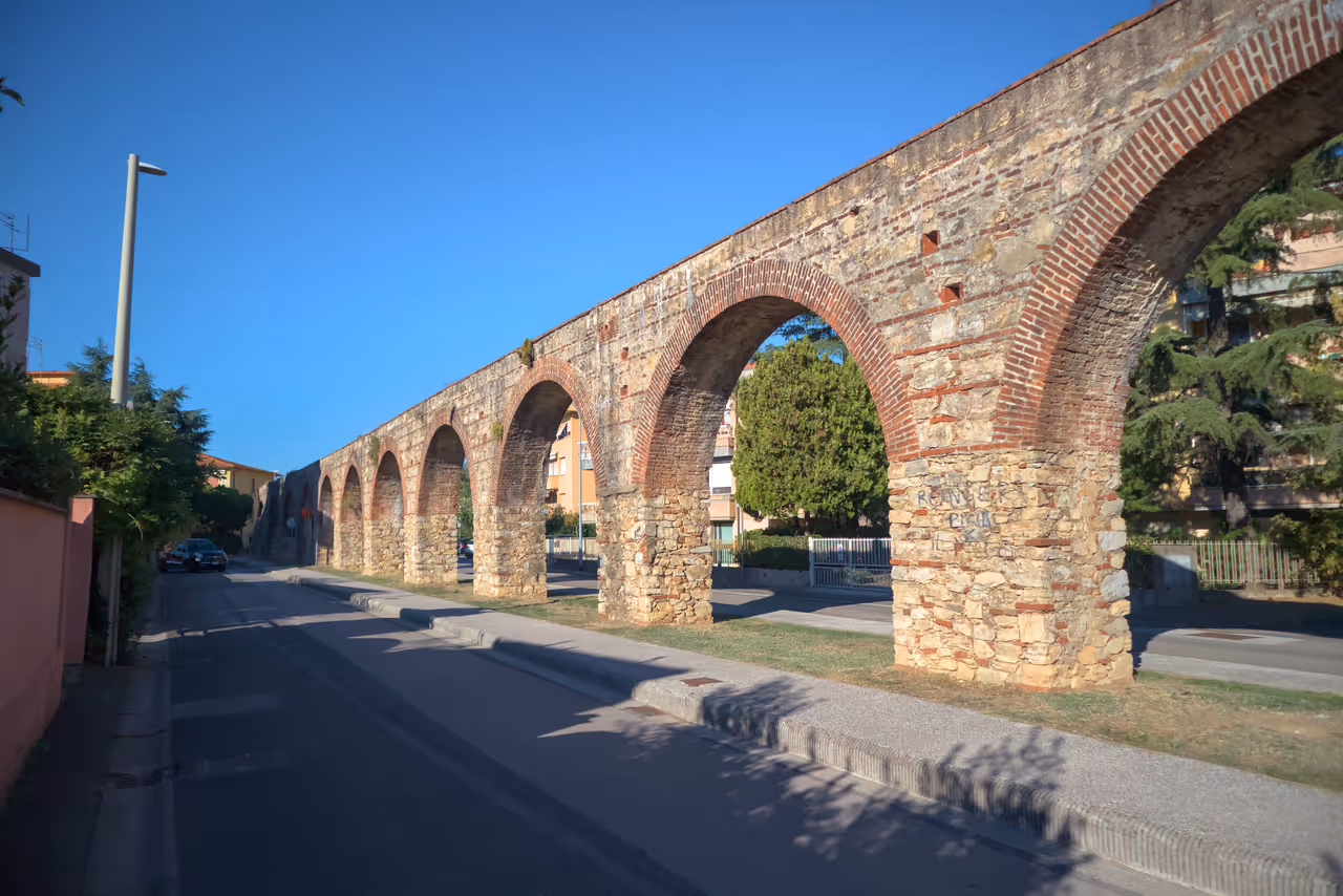 Medici Aqueduct in Pisa along Via Giuseppe Averani