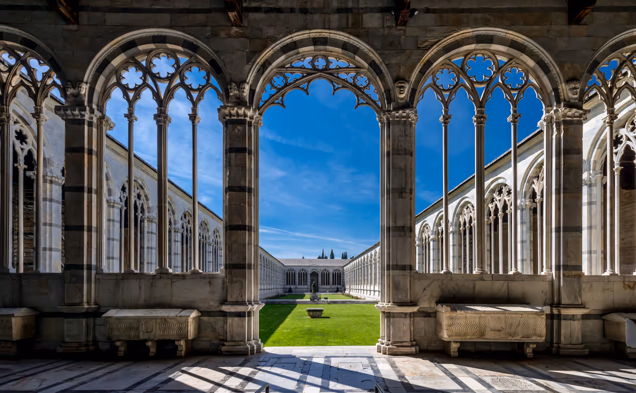 Interior of the Monumental Cemetery of Pisa