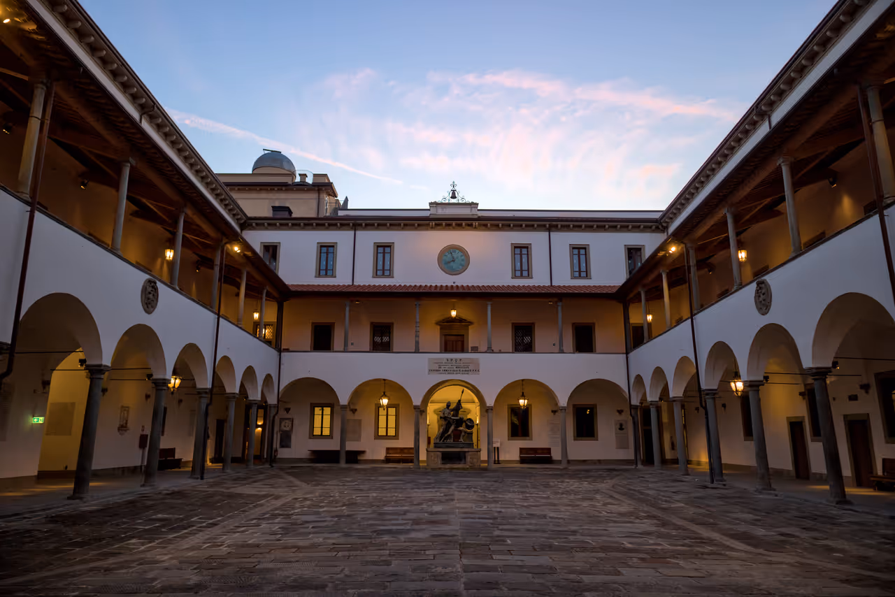 Sapienza Palace at dusk