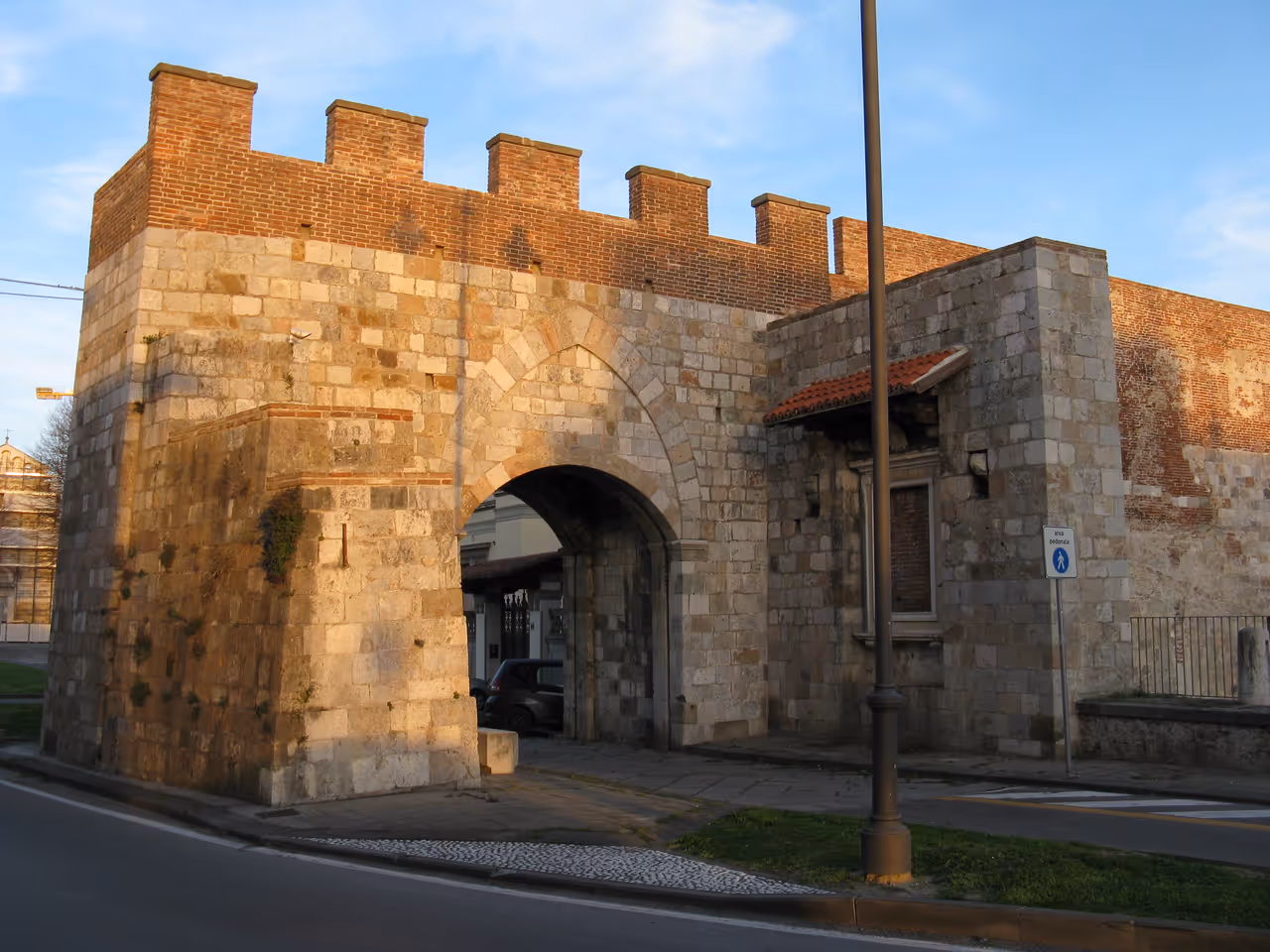 The trammino coastal greenway cycling in Pisa