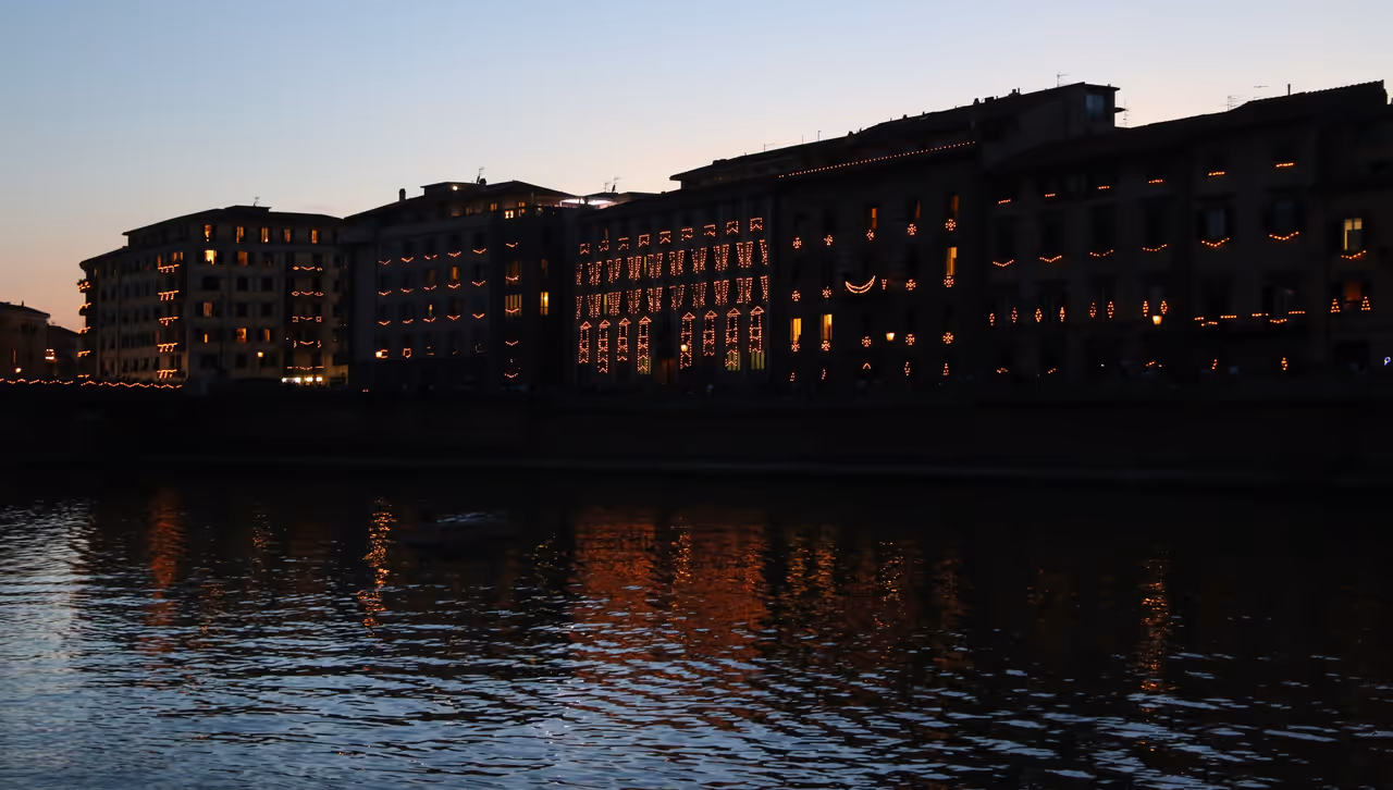 Luminara of san ranieri festival in Pisa