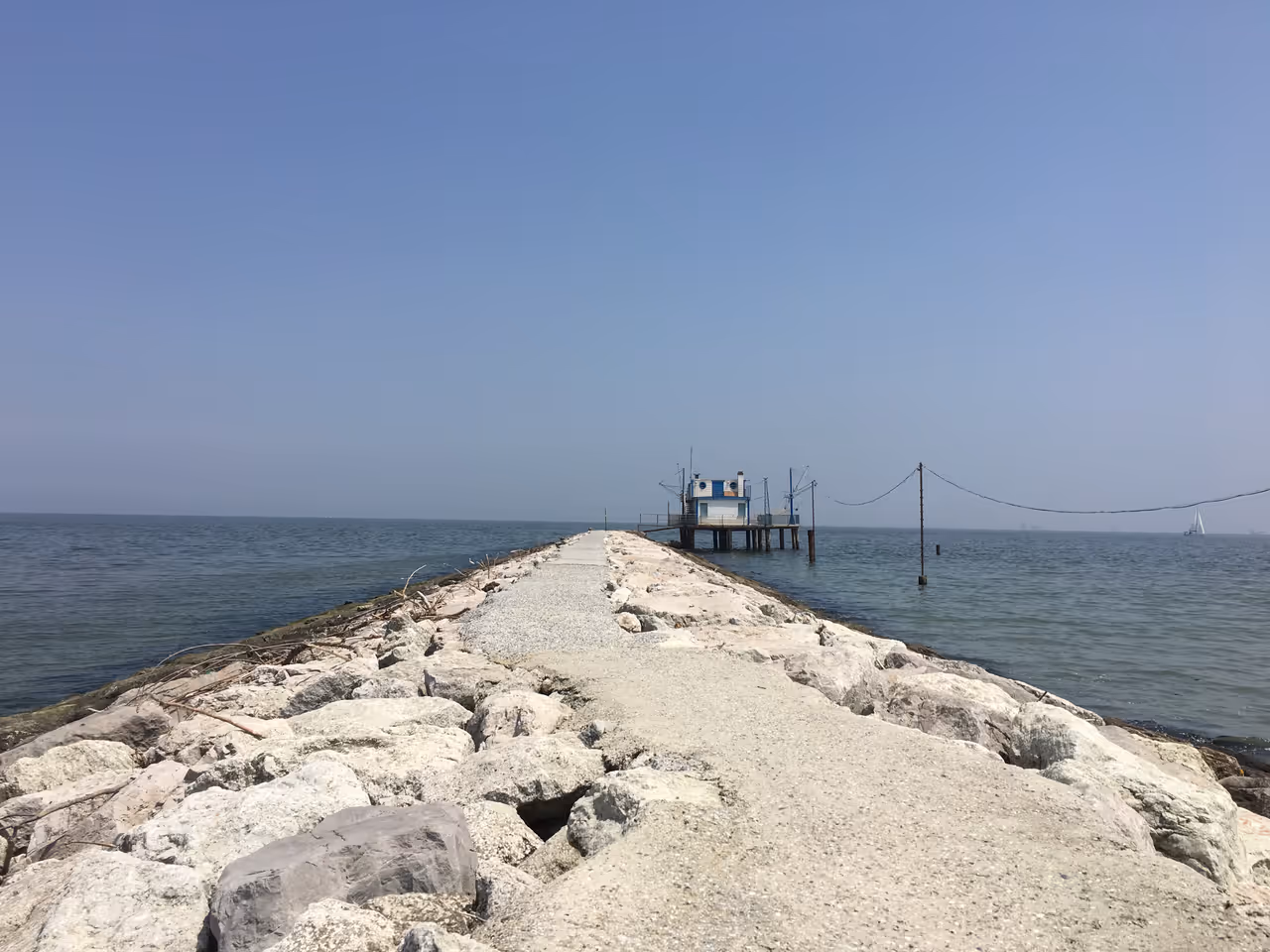 Adriatic coastal route cycling in Ravenna