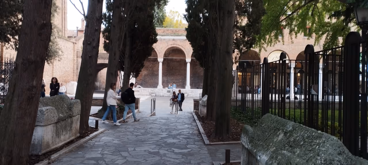 Rasponi crypt and hanging gardens in Ravenna