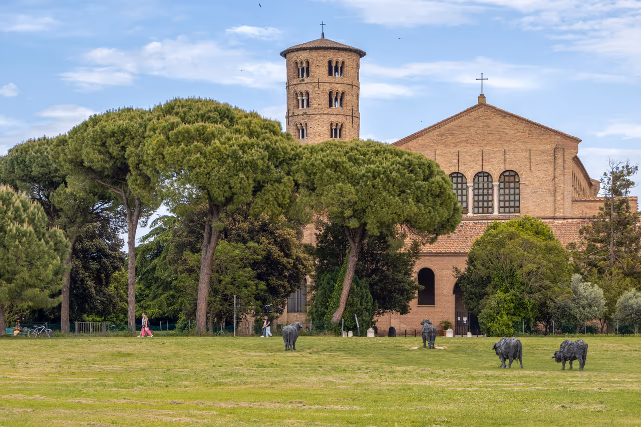Basilica of sant'apollinare in classe in Ravenna
