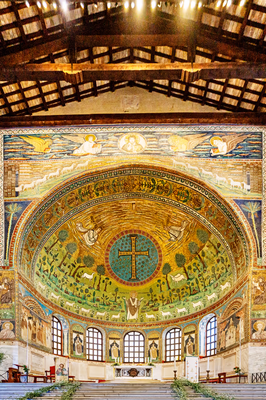 Basilica of sant'apollinare nuovo in Ravenna