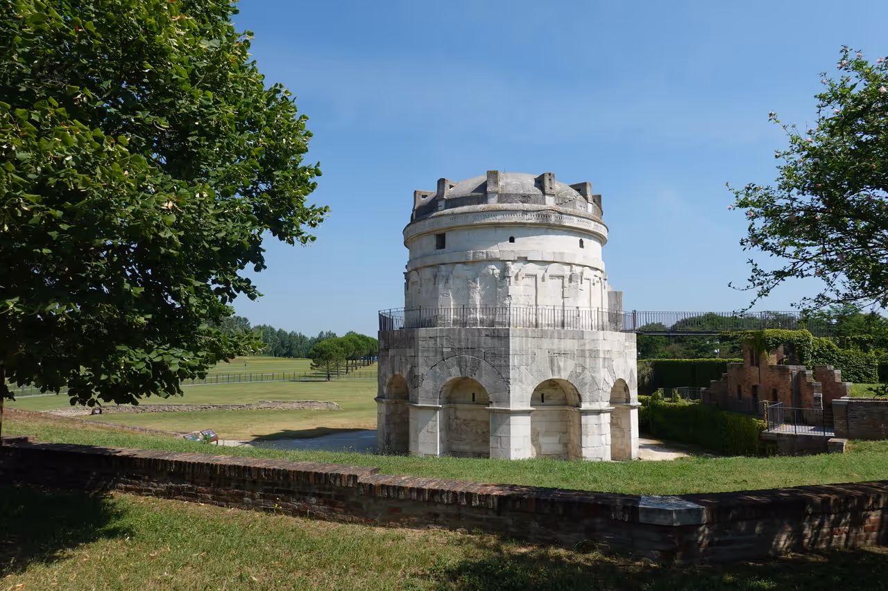 Explore the mausoleum of theodoric in Ravenna