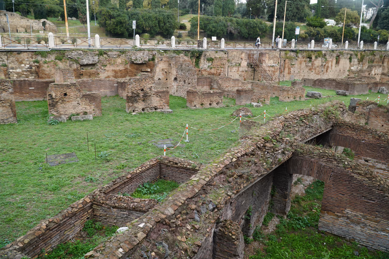 Gladiator combat training in Rome