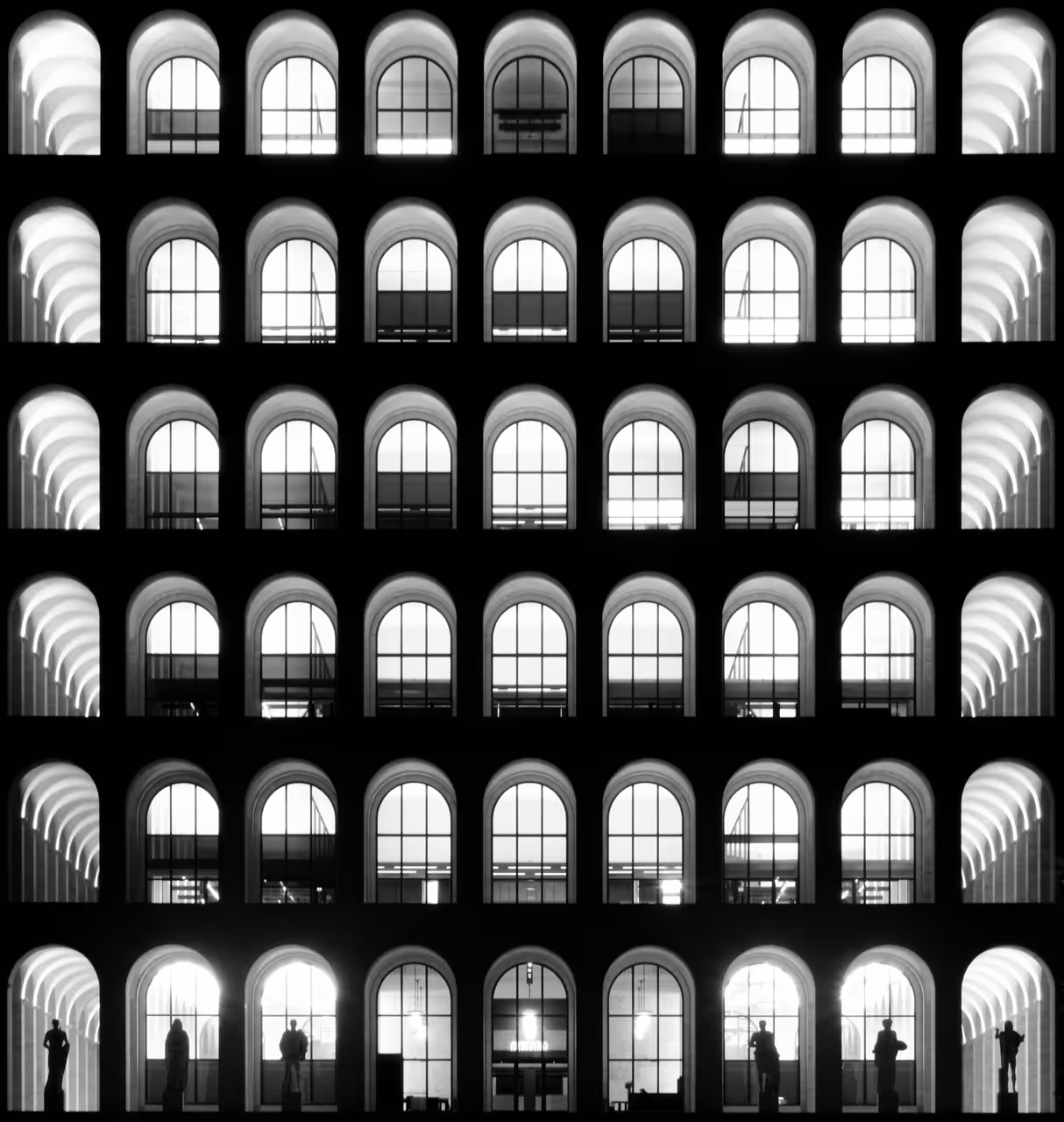 Square colosseum in Rome