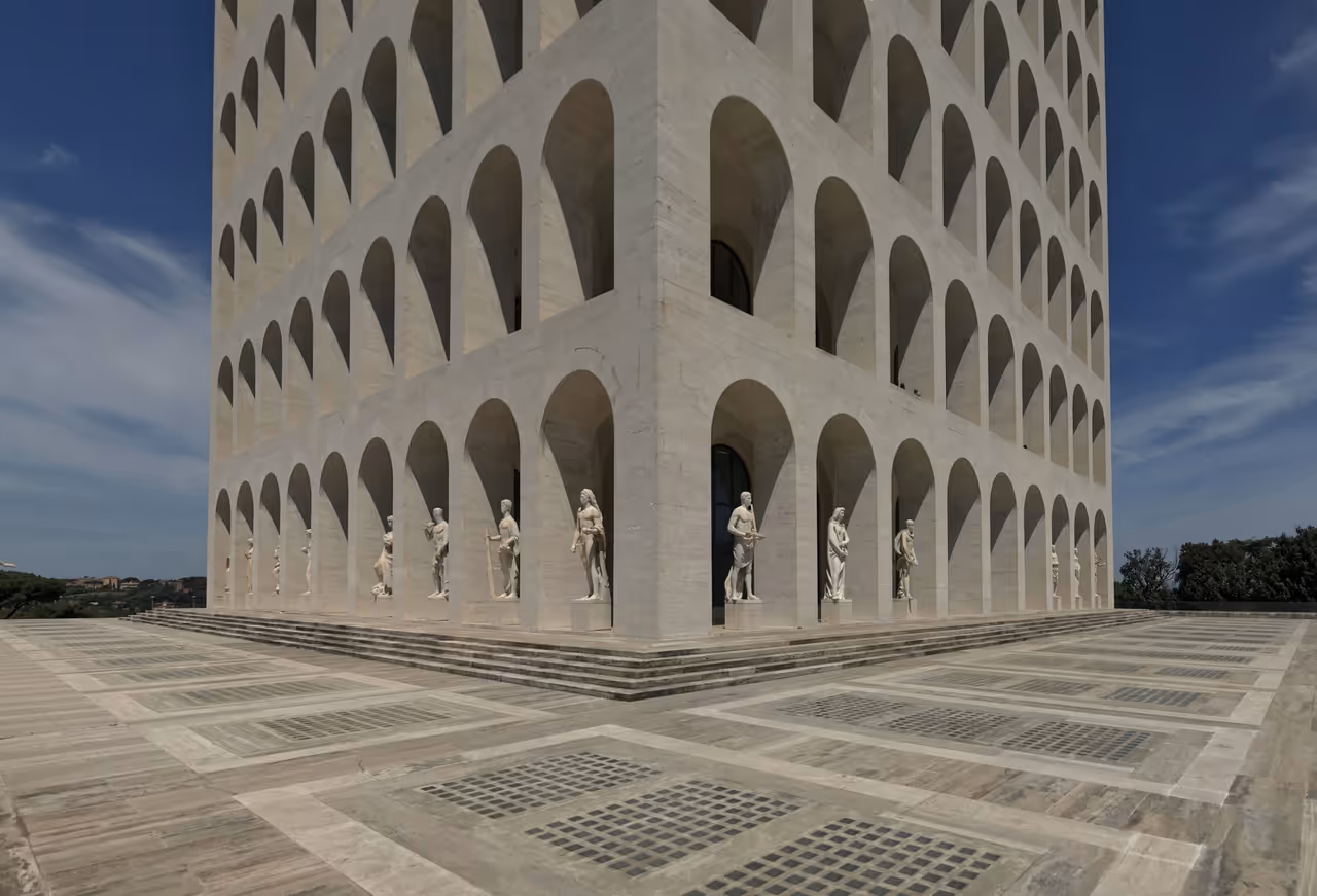 Square colosseum in Rome