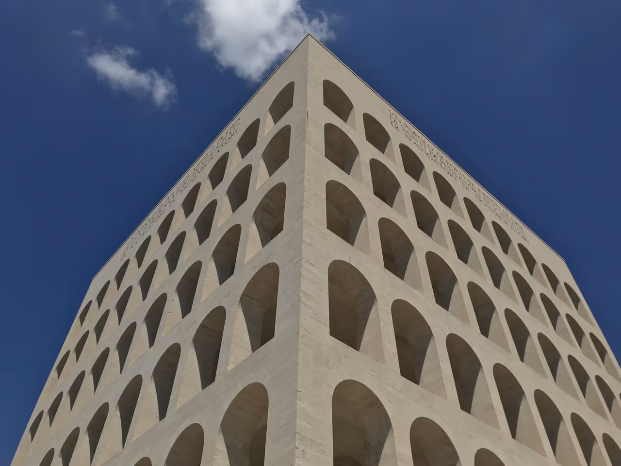 Square colosseum in Rome