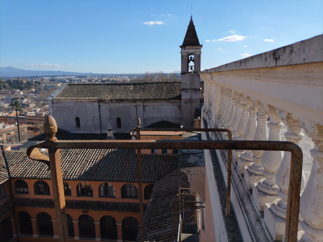 View obtained by climbing a tower of the Academy