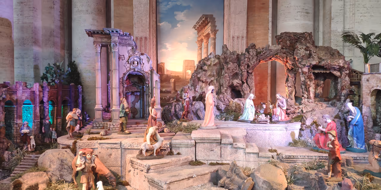 Nativity scene in the Capitoline museums in Rome