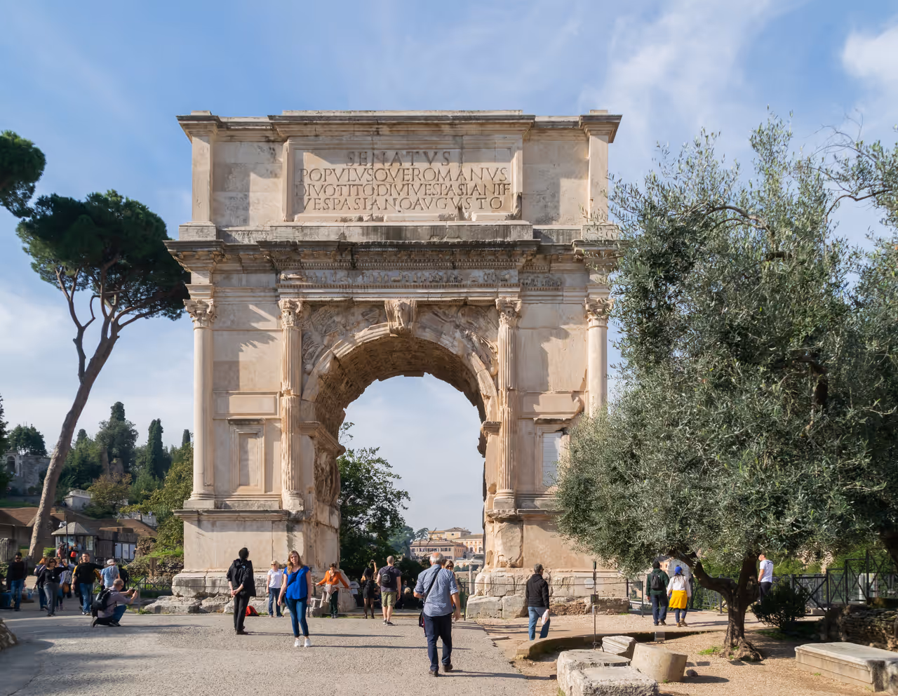 Roman forum in Rome