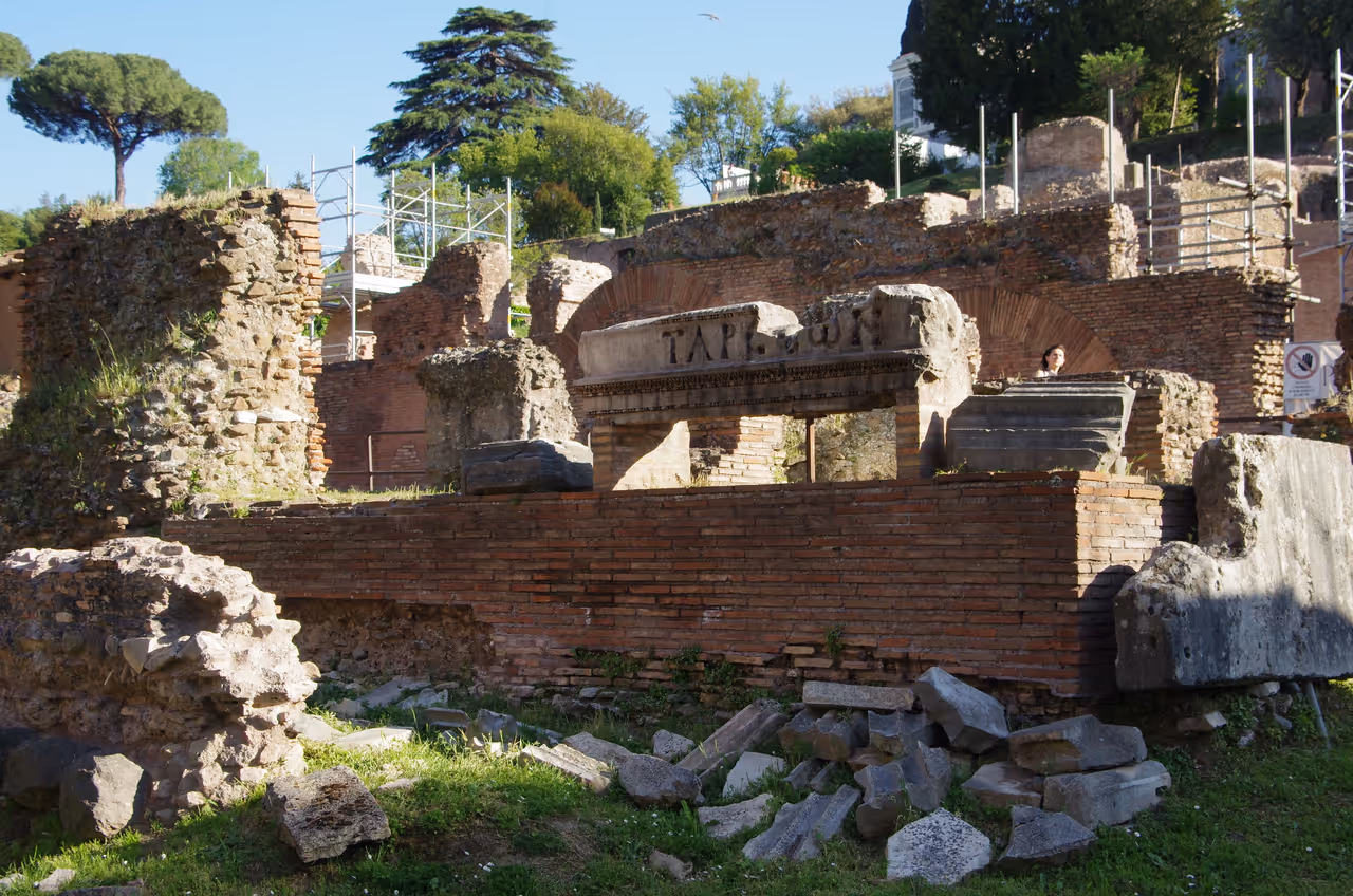 Roman forum in Rome