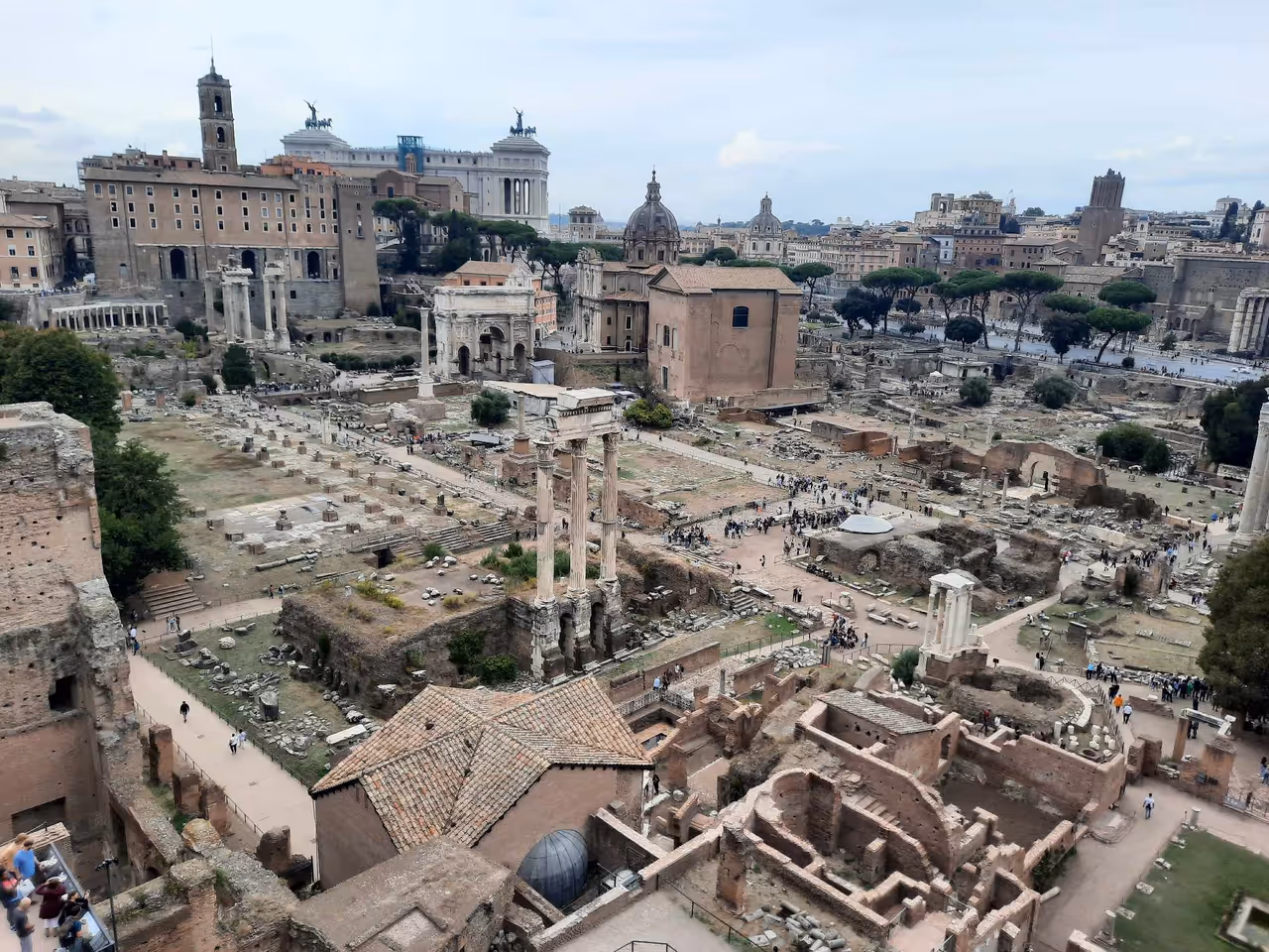 Roman forum in Rome