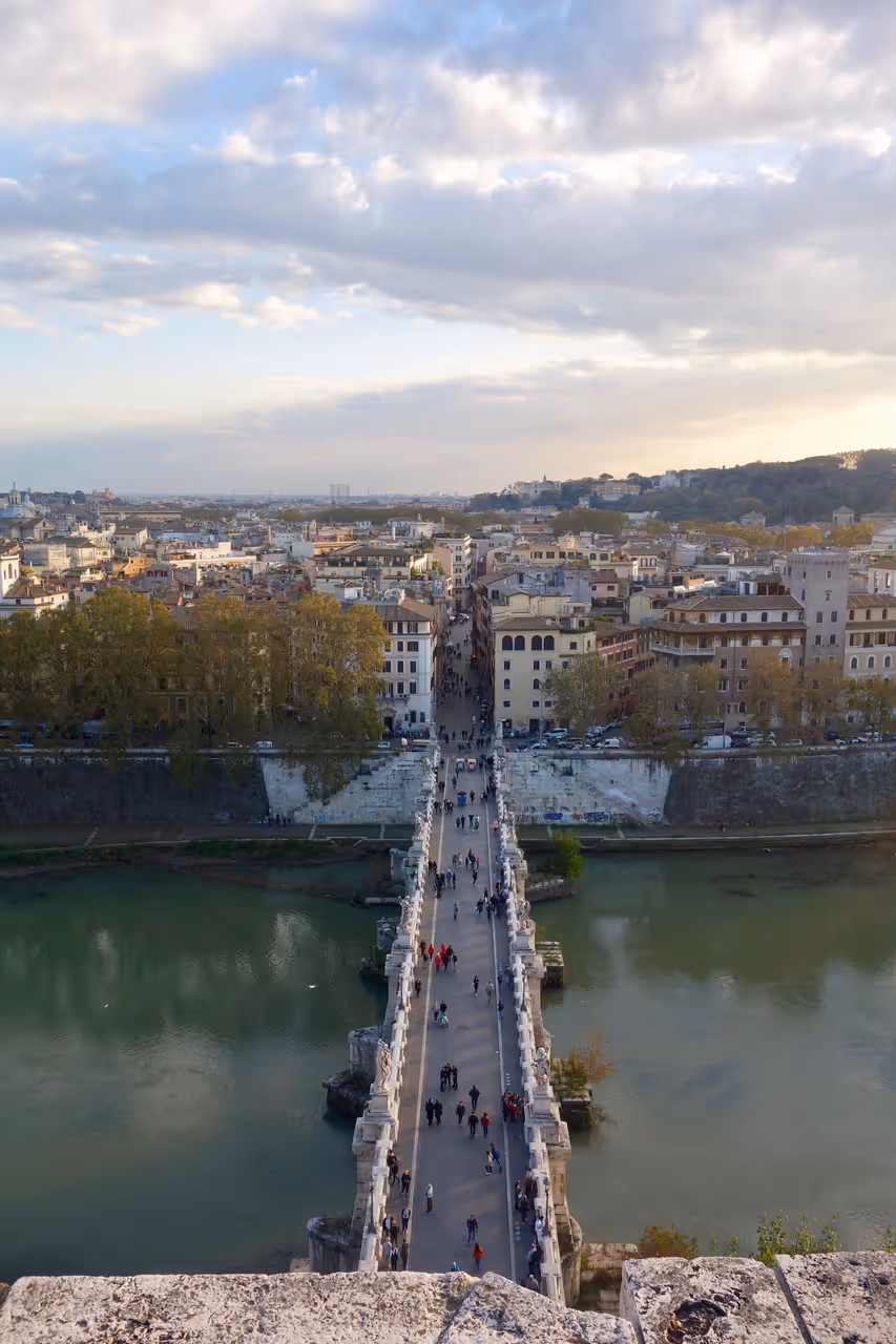 View from the Castel sant'angelo in Rome