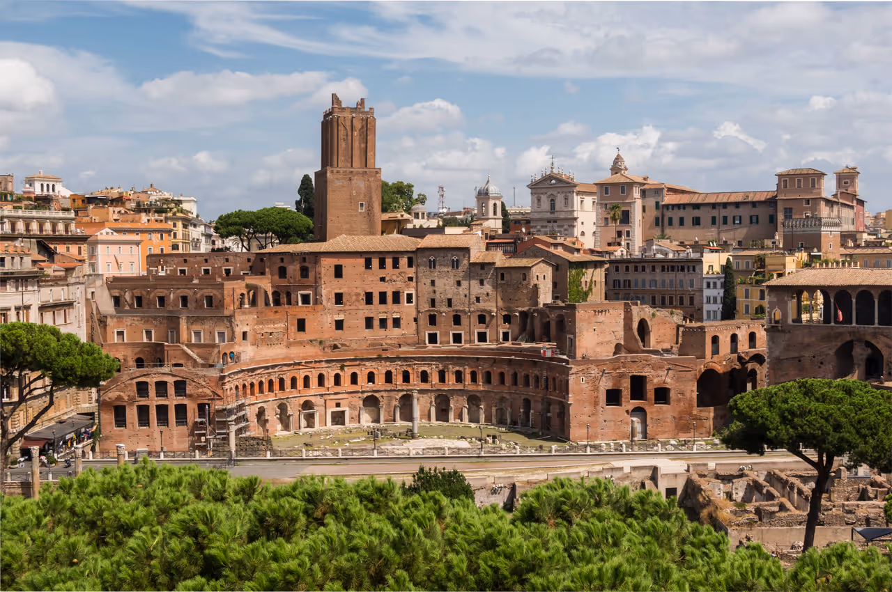 View of the Trajan's market, Rome