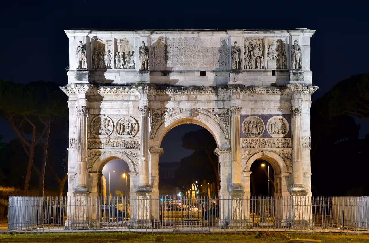 Arch of Constantine at Night