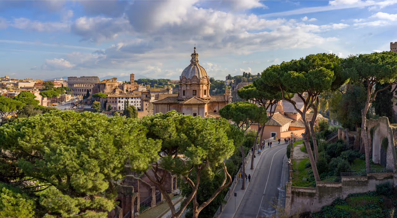View of the Roman Forum from the  Vittoriano