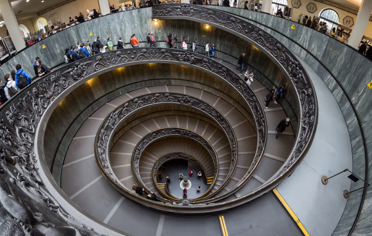 The double spiral staircase, Vatican Museum