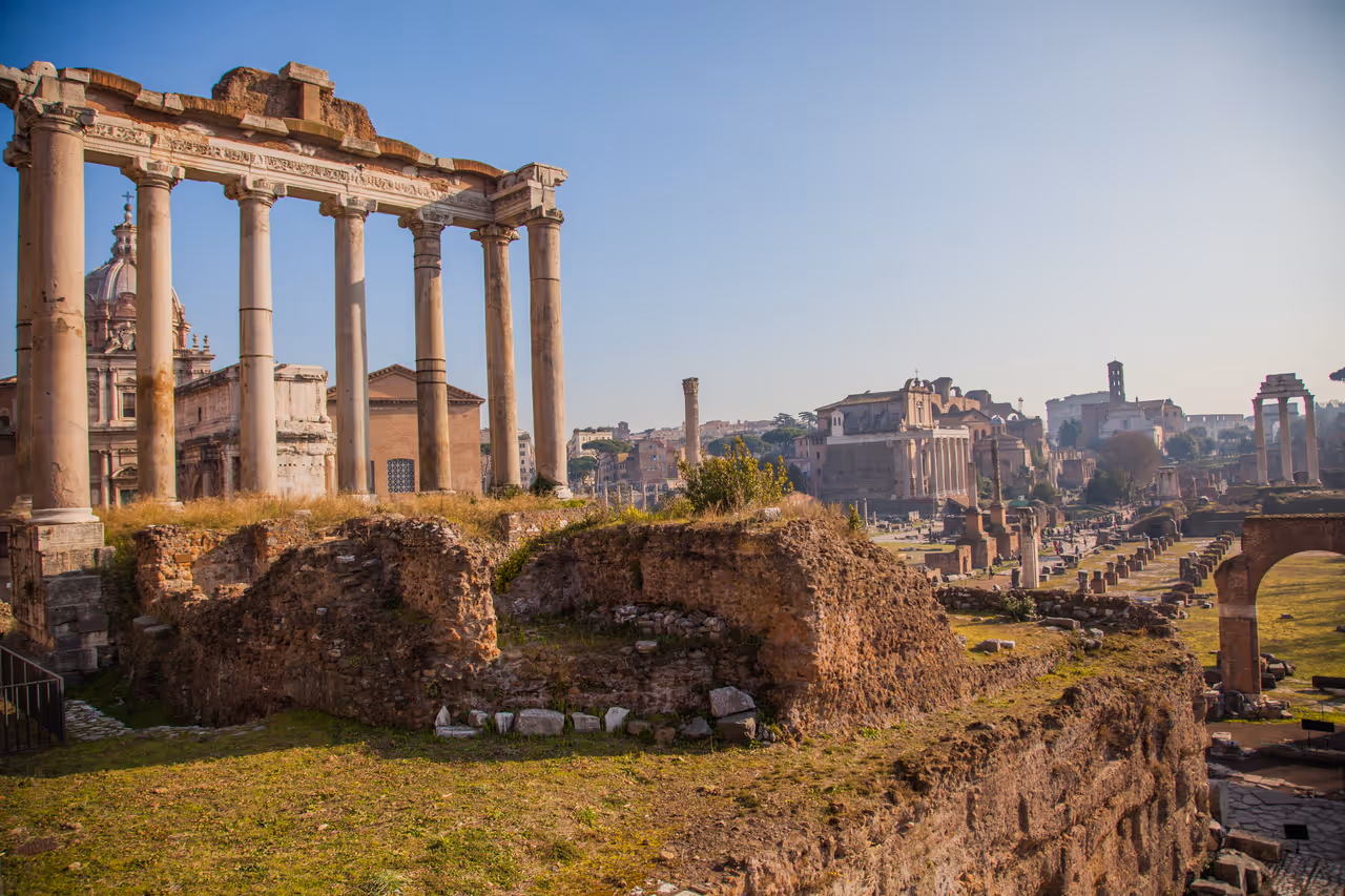 Morning at the Roman Forum