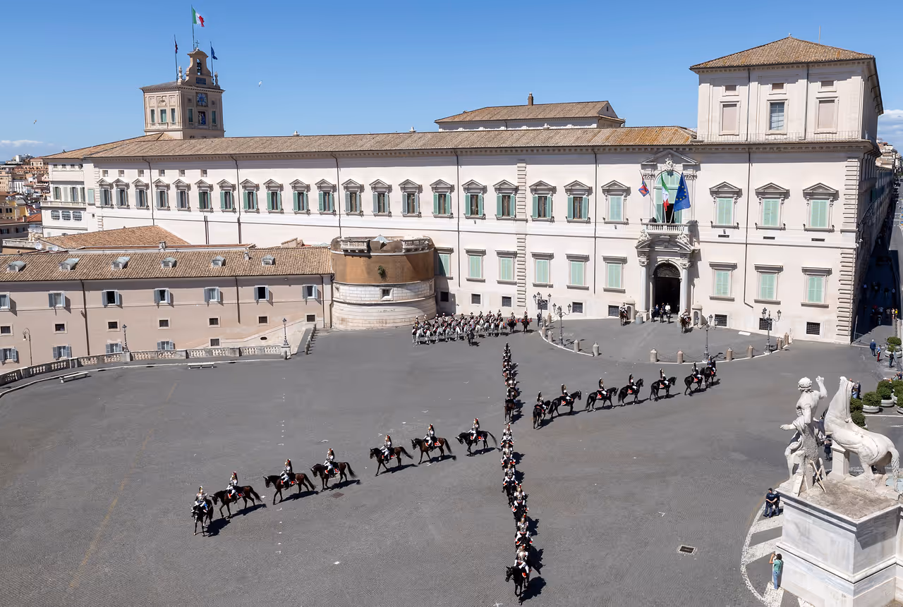 Republic day parade festival in Rome