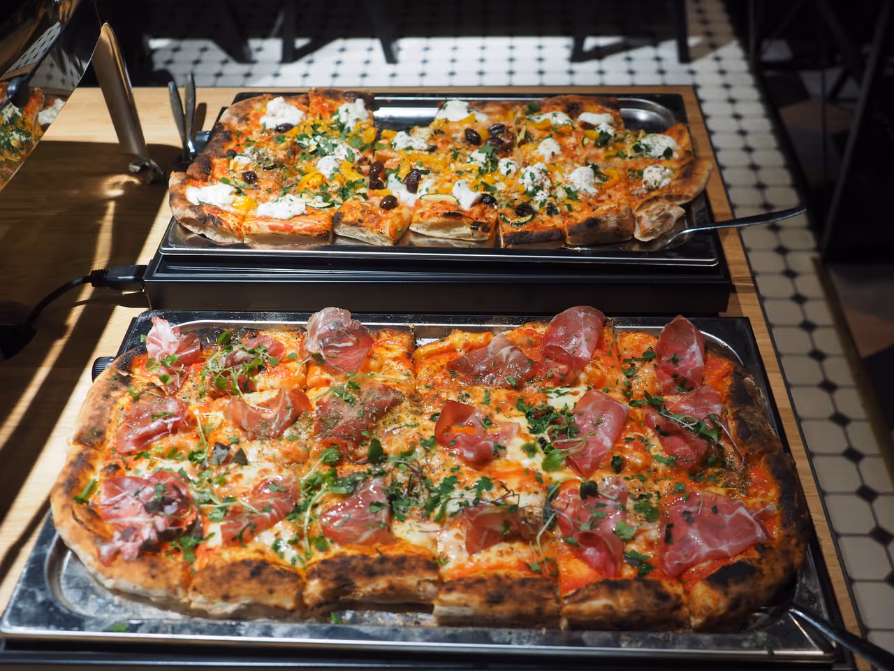 Pizza by the slice food in Rome
