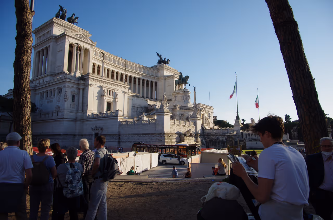 The vittoriano monument in Rome