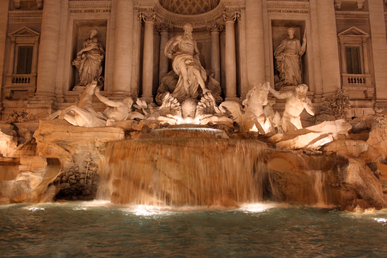 Trevi fountain in Rome