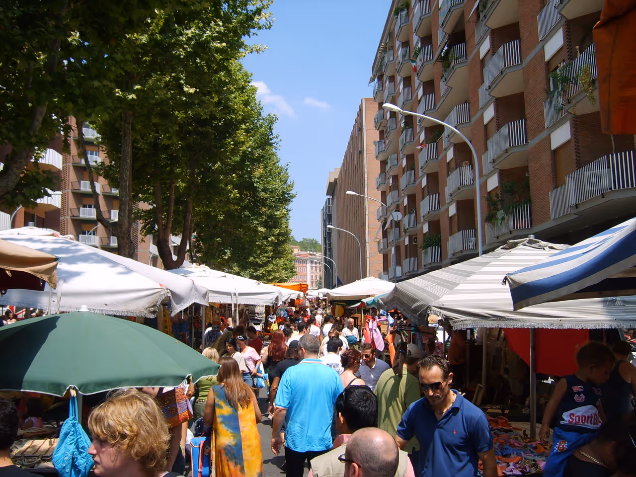 Porta portese flea market market in Rome