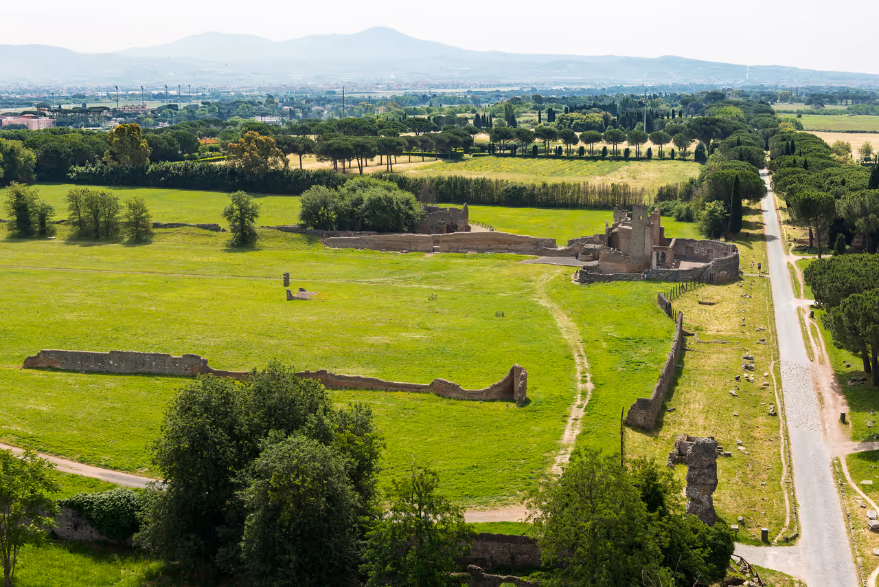 Appian way regional park in Rome