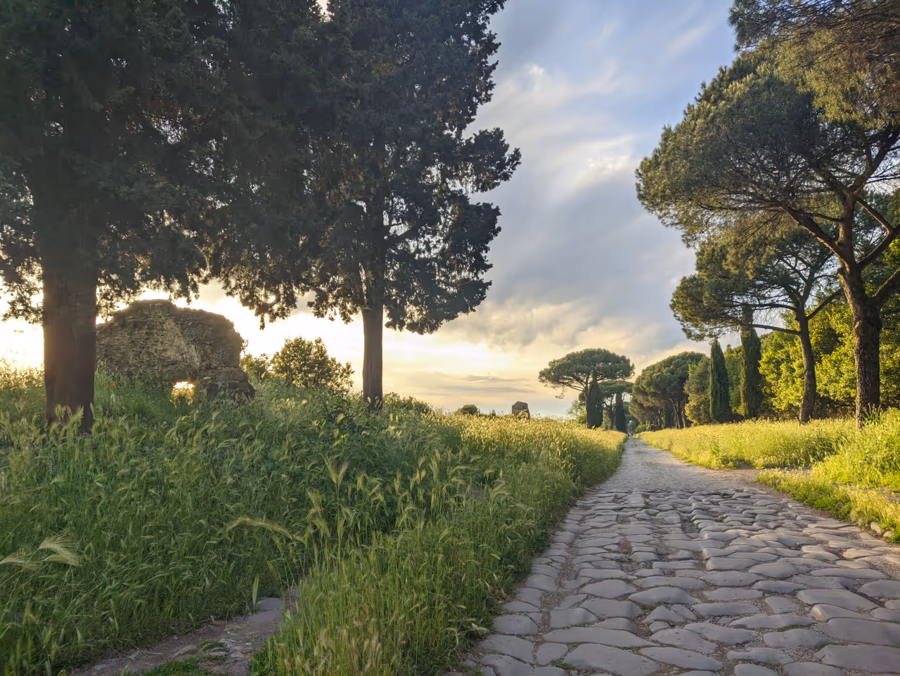 Appian way regional park in Rome