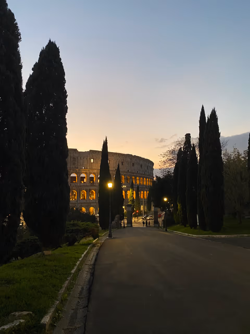 Colle oppio park and baths of trajan in Rome