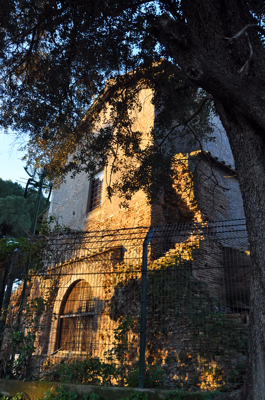 Colle oppio park and baths of trajan in Rome