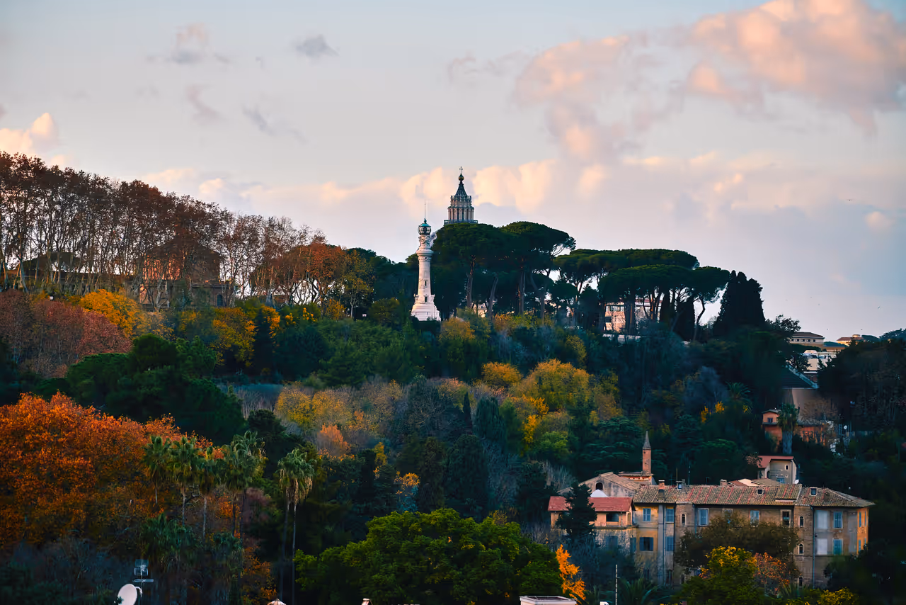 Janiculum hill in Rome