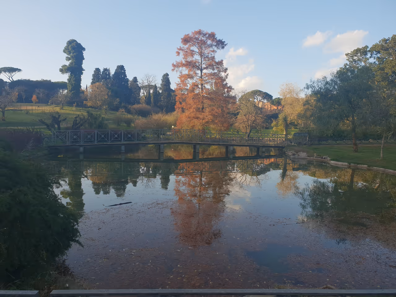 The vast gardens of villa doria pamphili in Rome