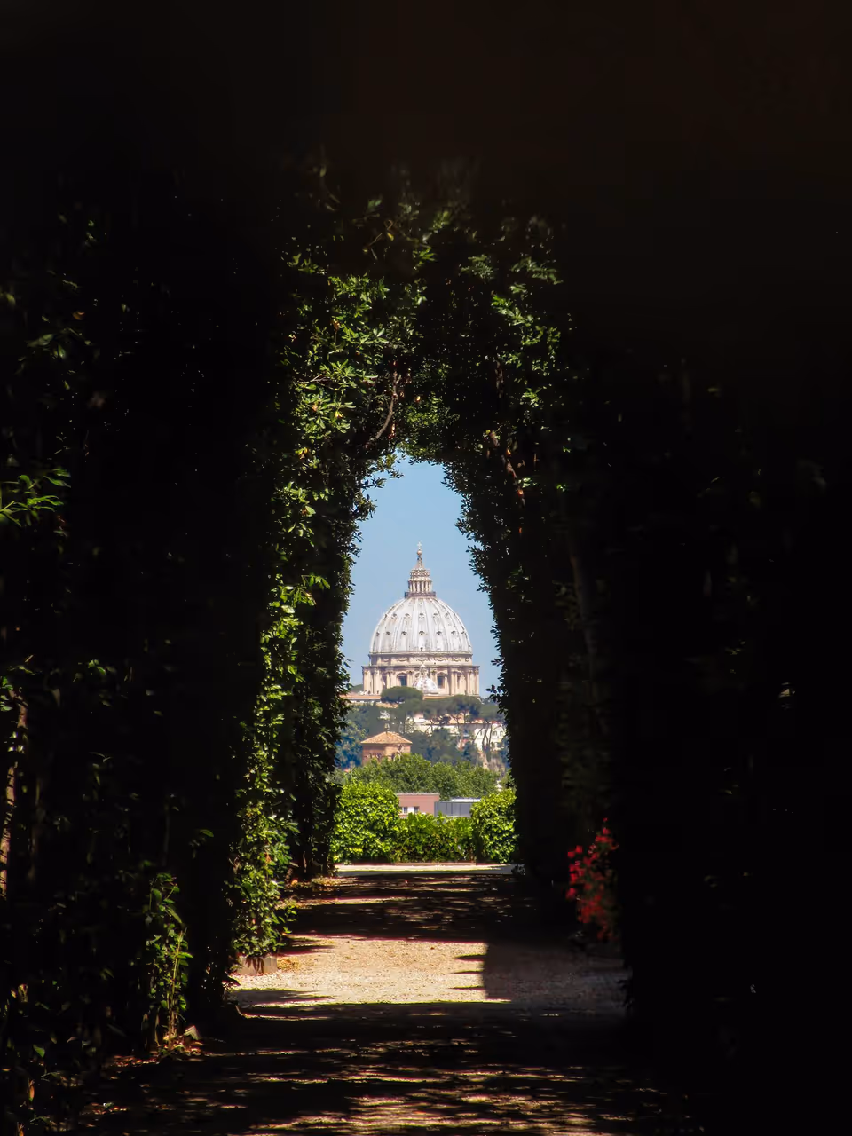 The aventine keyhole in Rome