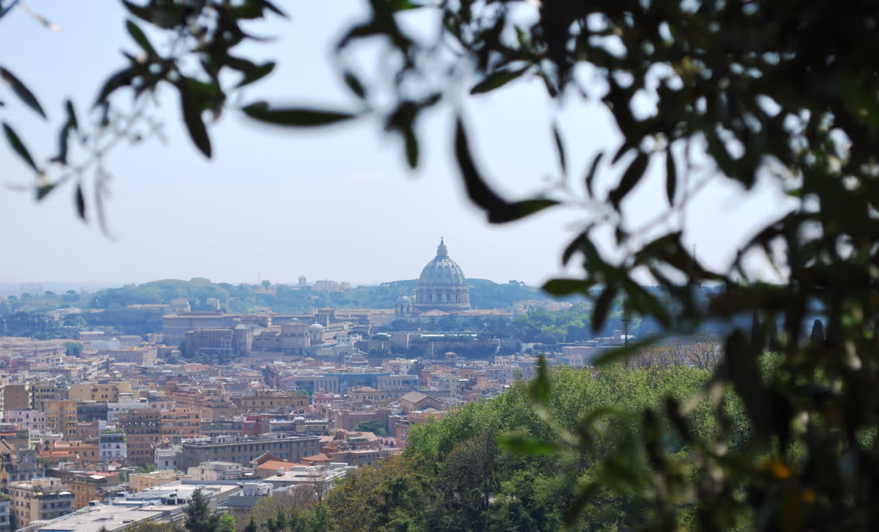 View from the zodiac on monte mario in Rome
