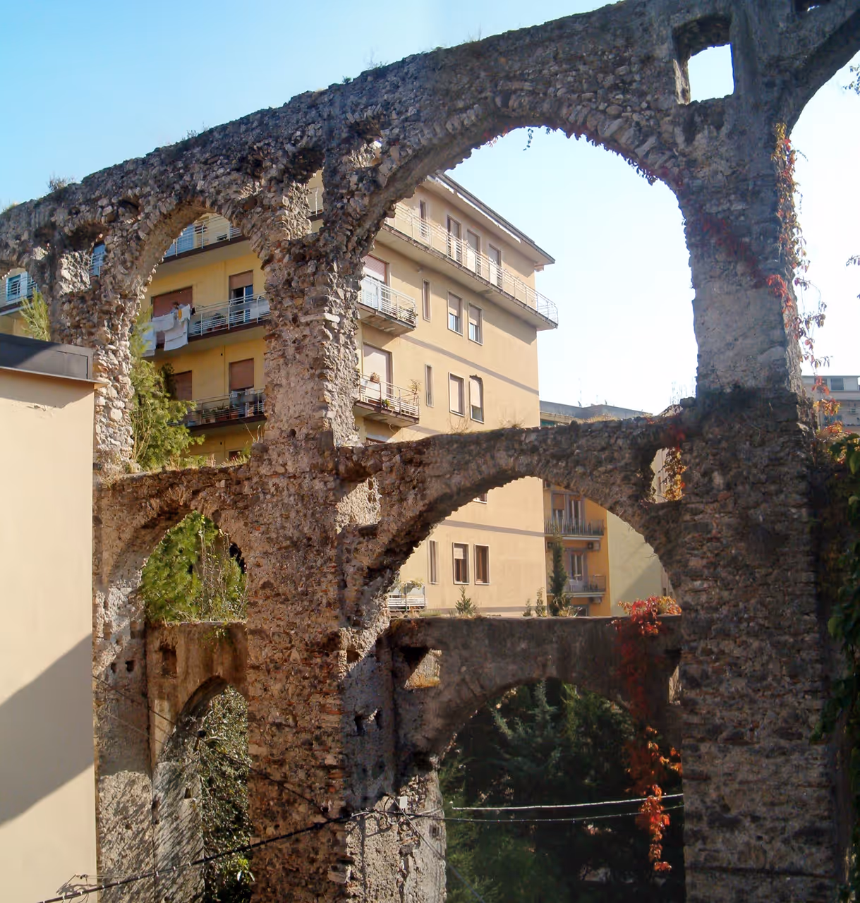 Medieval aqueduct in Salerno