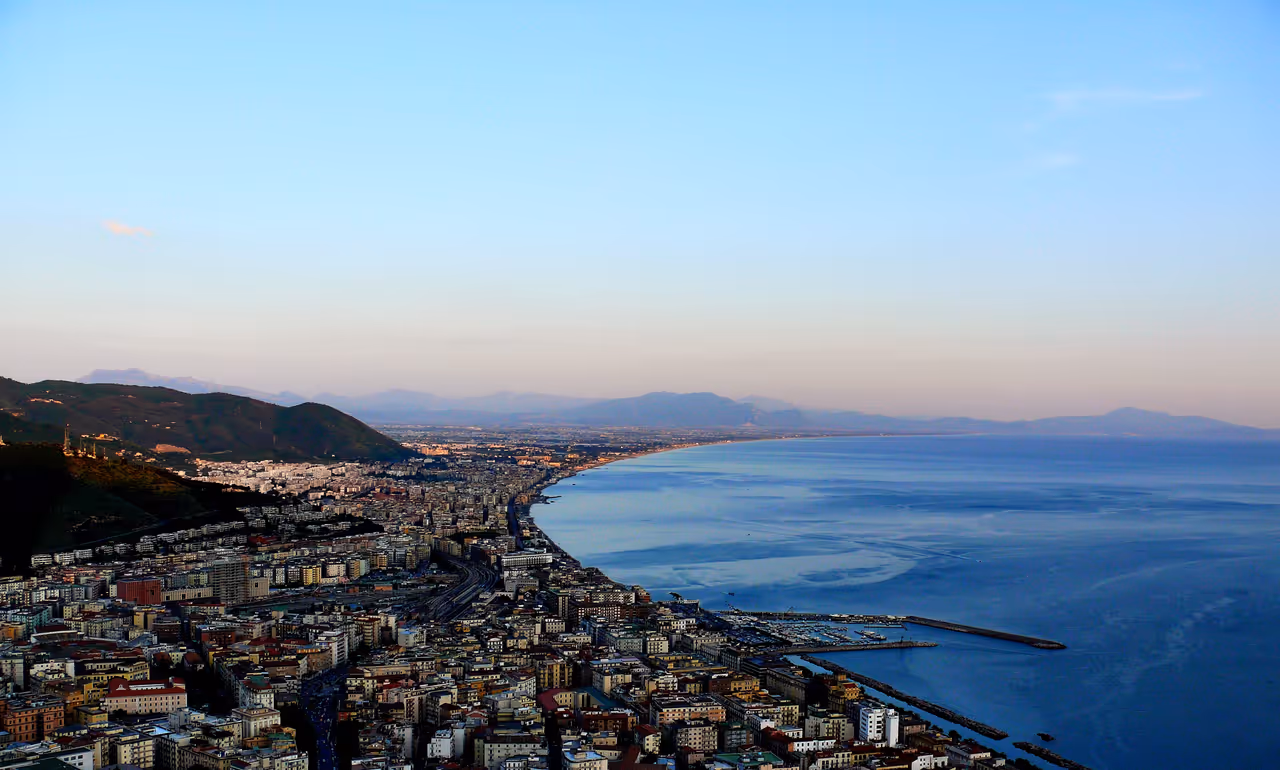 Sunset Panorama of Salerno