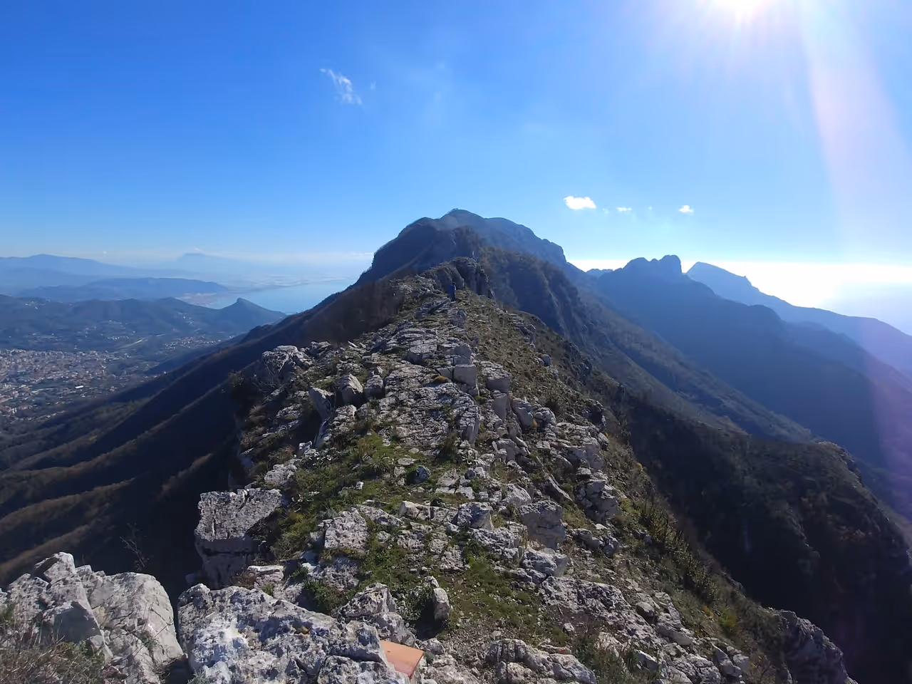 Monte Finestra, above of Golfo di Salerno