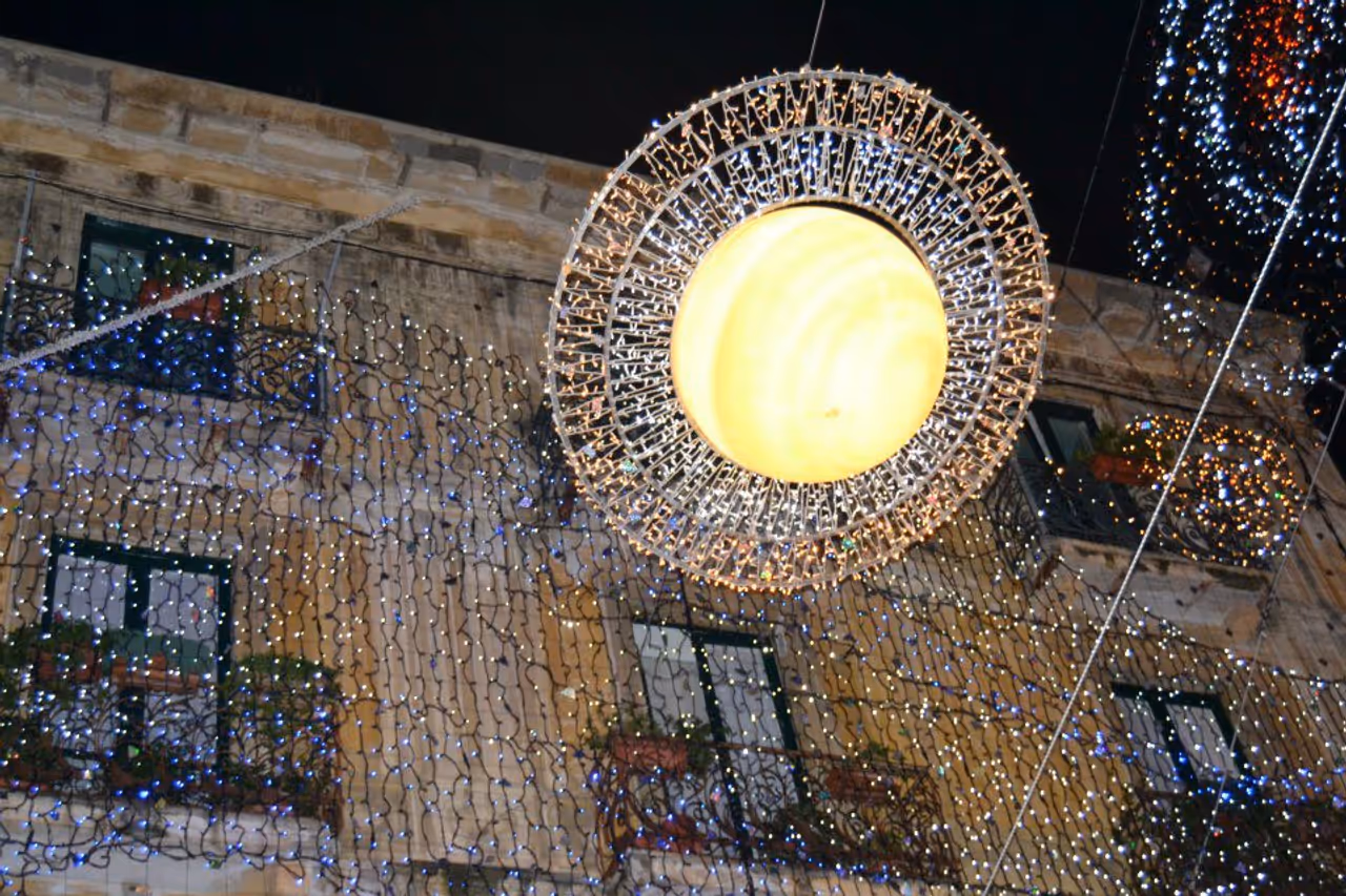Artists' lights festival festival in Salerno