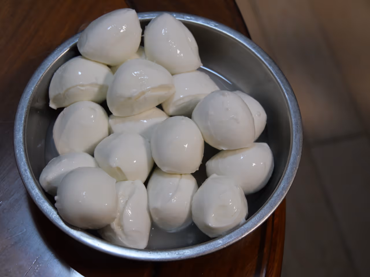Buffalo mozzarella food in Salerno