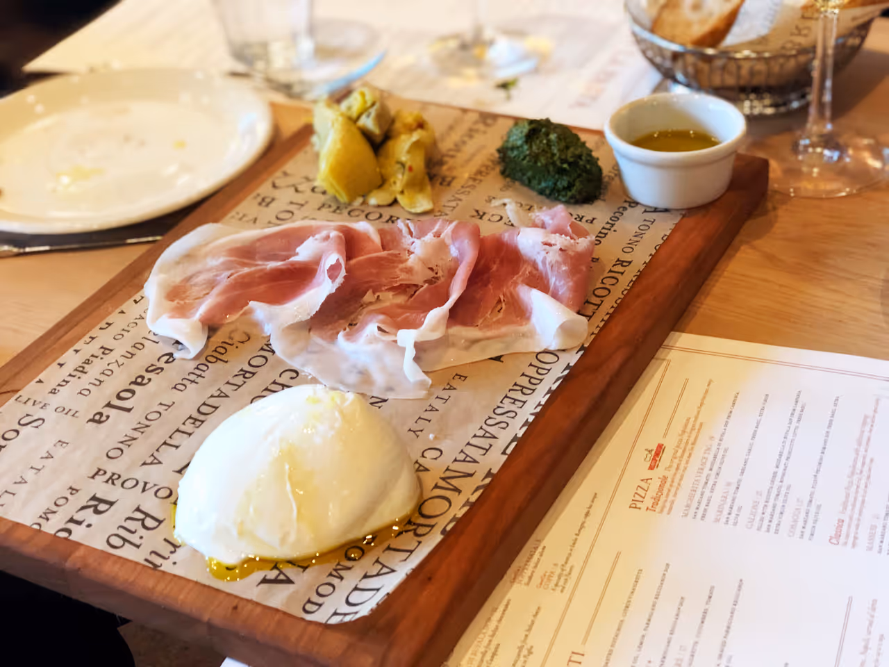 Buffalo mozzarella food in Salerno