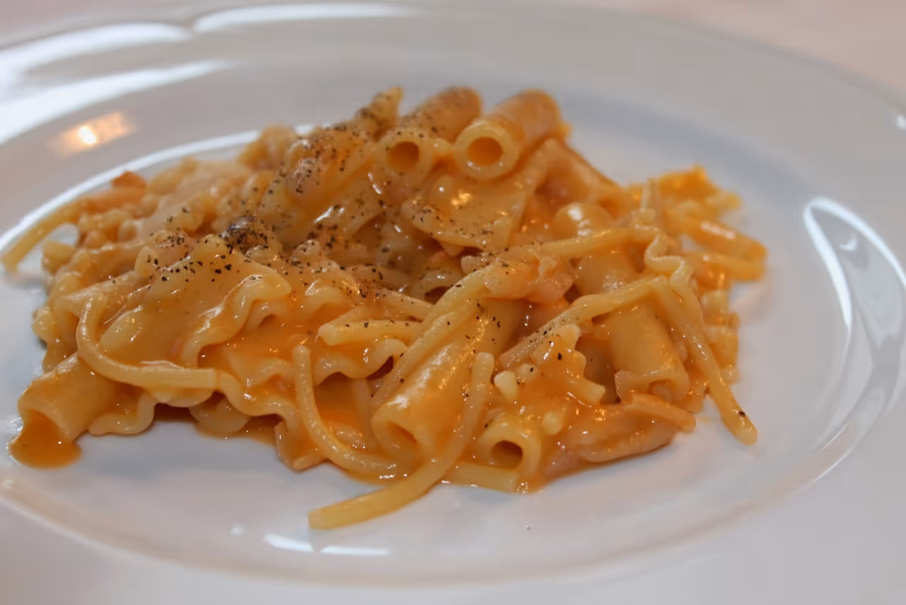 Pasta and beans food in Salerno