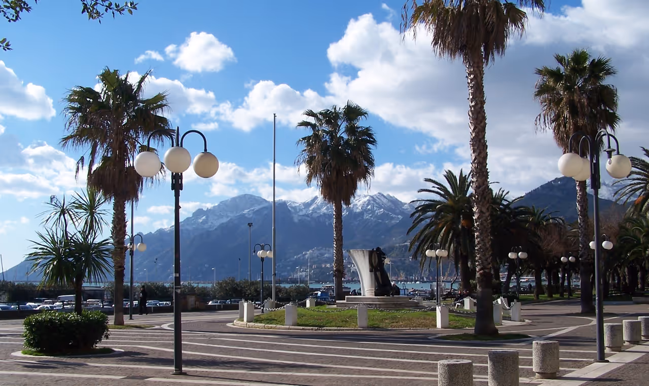 Trieste promenade in Salerno