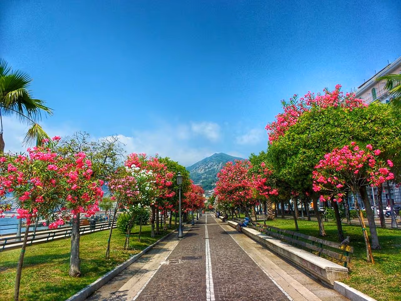 Trieste promenade in Salerno