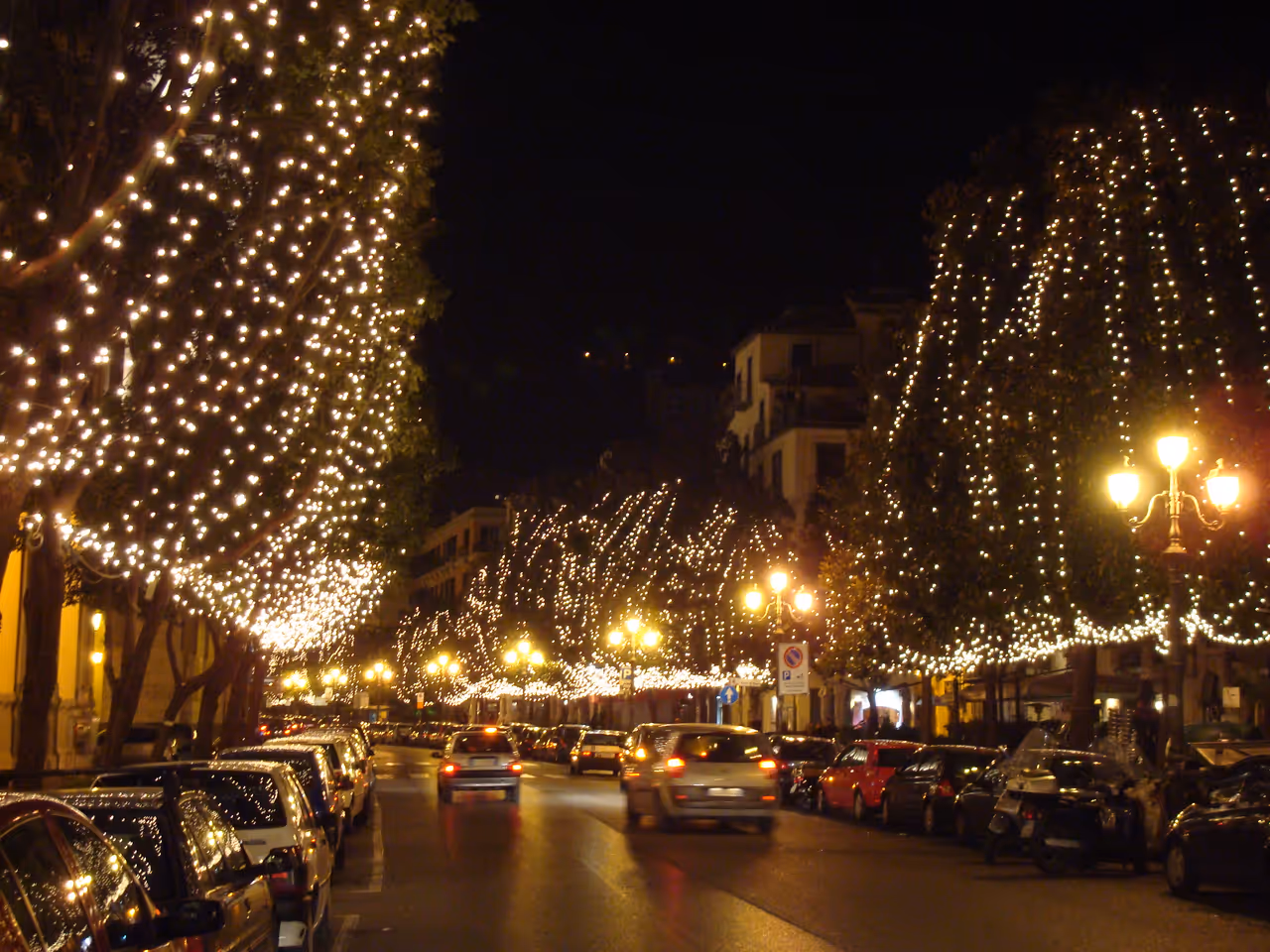 Via roma strip nightlife spot in Salerno
