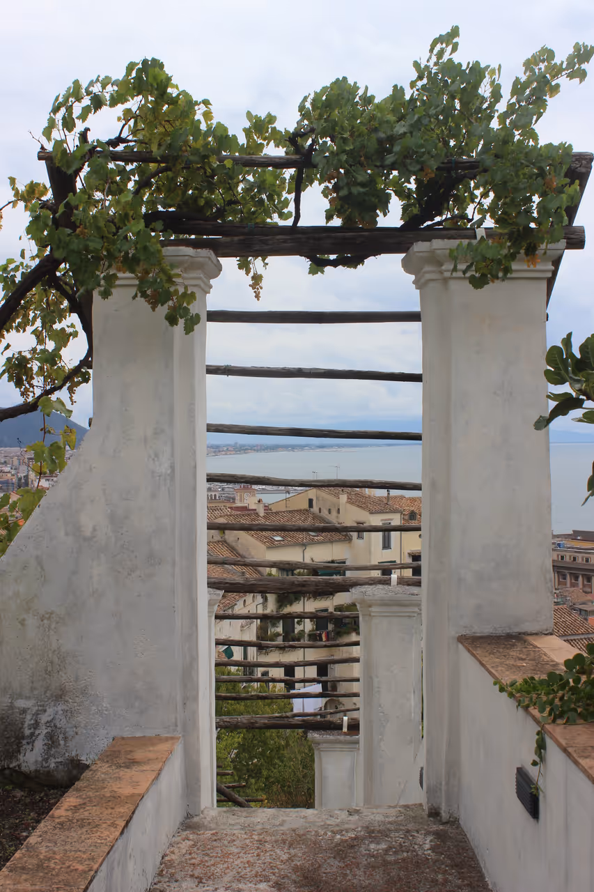 View from Giardino della minerva in Salerno