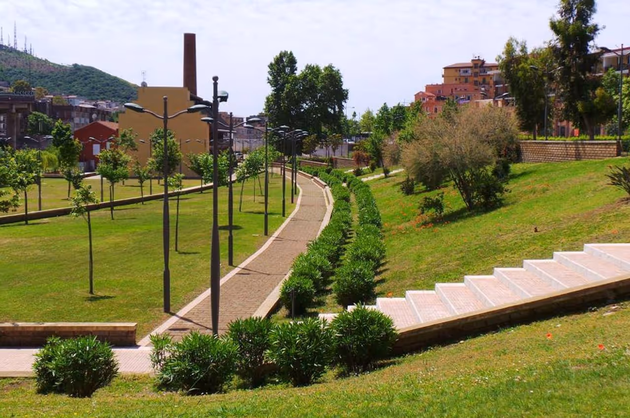 Irno urban park in Salerno